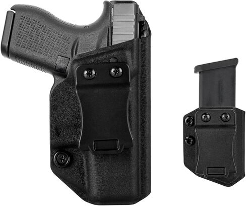 G42 IWB Holster Right Hand Fits Glock 42 Pistol Holster & Universal 9mm/.40 Single Stack Mag Carrier IWB/OWB Magazine Holsters Concealed Carry in Saudi Arabia