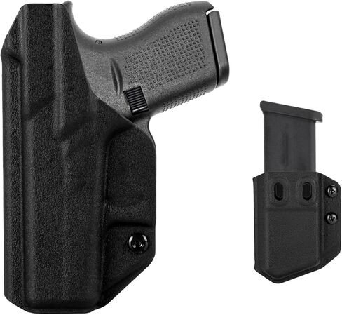 G42 IWB Holster Right Hand Fits Glock 42 Pistol Holster & Universal 9mm/.40 Single Stack Mag Carrier IWB/OWB Magazine Holsters Concealed Carry in Saudi Arabia