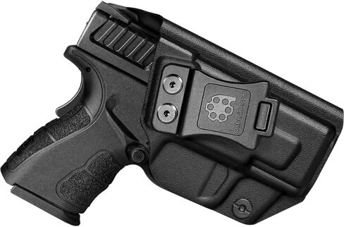 Amberide XD Mod.2 IWB Holster، Kydex-Boltaron داخل حزام الخصر المناسب Springfield XD Mod.2 3 بوصة صغير الحجم 9 مم/.40، احتفاظ آمن، سحب سريع، 0-30 درجة غير قابلة للتعديل in Kuwait