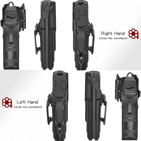 Amberide XD Mod.2 IWB Holster، Kydex-Boltaron داخل حزام الخصر المناسب Springfield XD Mod.2 3 بوصة صغير الحجم 9 مم/.40، احتفاظ آمن، سحب سريع، 0-30 درجة غير قابلة للتعديل in Kuwait
