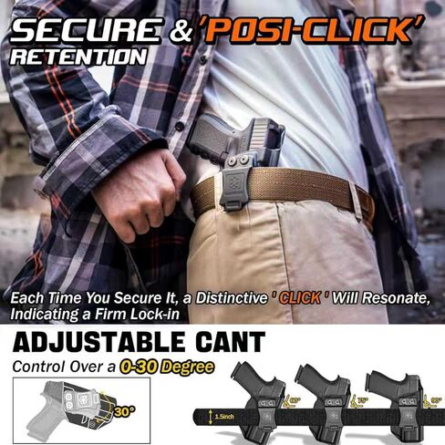 Amberide XD Mod.2 IWB Holster، Kydex-Boltaron داخل حزام الخصر المناسب Springfield XD Mod.2 3 بوصة صغير الحجم 9 مم/.40، احتفاظ آمن، سحب سريع، 0-30 درجة غير قابلة للتعديل in Kuwait