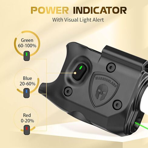 WARRIORLAND Pistol Light Laser & Holster Combo, Compatible with Glock 43X MOS/Rail, Not Fit No Railed 43 / 43X, Compact 150-Lumen Trigger Tactical Light with Green Laser White LED & IWB Holster in Saudi Arabia