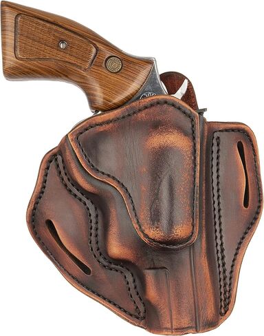 1791 GUNLEATHER Taurus القاضي الحافظة - الحافظة الجلدية لمسدس OWB لمسدسات الإطار Z - اليد اليمنى - يناسب حاكم S & W، القاضي الثور (2.5 "Cyl) والمدافع العام الثور in Kuwait