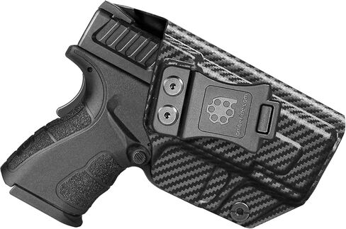 Amberide XD Mod.2 IWB Holster، Kydex-Boltaron داخل حزام الخصر المناسب Springfield XD Mod.2 3 بوصة صغير الحجم 9 مم/.40، احتفاظ آمن، سحب سريع، 0-30 درجة غير قابلة للتعديل in Kuwait