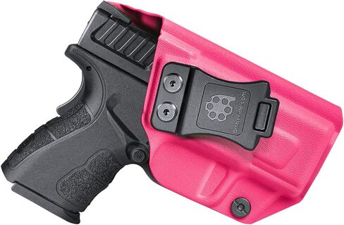 Amberide XD Mod.2 IWB Holster، Kydex-Boltaron داخل حزام الخصر المناسب Springfield XD Mod.2 3 بوصة صغير الحجم 9 مم/.40، احتفاظ آمن، سحب سريع، 0-30 درجة غير قابلة للتعديل in Kuwait