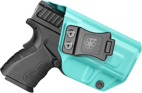 Amberide XD Mod.2 IWB Holster، Kydex-Boltaron داخل حزام الخصر المناسب Springfield XD Mod.2 3 بوصة صغير الحجم 9 مم/.40، احتفاظ آمن، سحب سريع، 0-30 درجة غير قابلة للتعديل in Kuwait