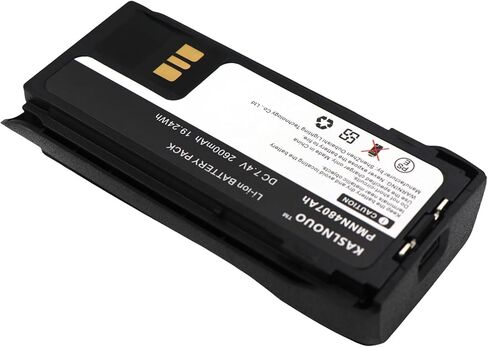 قطعتان من بطارية R7 البديلة مع منفذ USB-C متوافق مع راديو Motorola R7 PMNN4808A PMNN4809A PMNN4810A 7.4V/2600mAh in Saudi Arabia