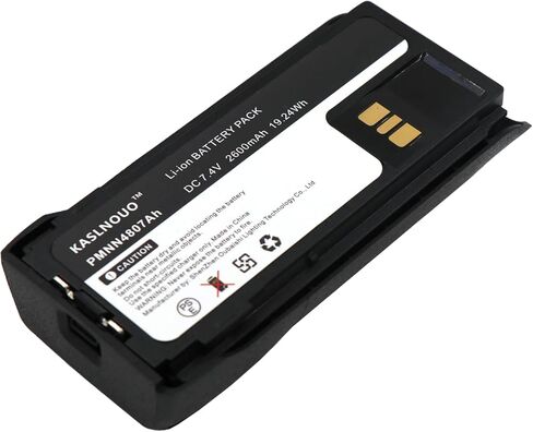 قطعتان من بطارية R7 البديلة مع منفذ USB-C متوافق مع راديو Motorola R7 PMNN4808A PMNN4809A PMNN4810A 7.4V/2600mAh in Saudi Arabia