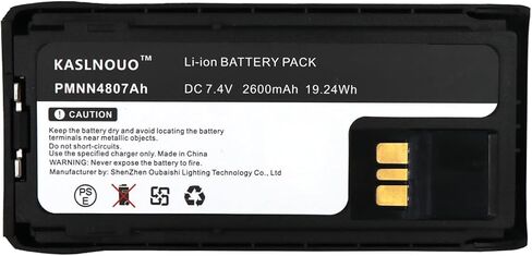 قطعتان من بطارية R7 البديلة مع منفذ USB-C متوافق مع راديو Motorola R7 PMNN4808A PMNN4809A PMNN4810A 7.4V/2600mAh in Saudi Arabia