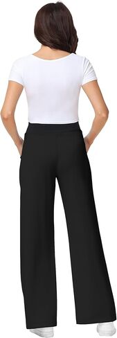 Foucome Maternity Wide Leg Sweatpants Over Belly Baggy Lounge Travel Pants Pregnancy Straight Leg Sweat Pants in Saudi Arabia