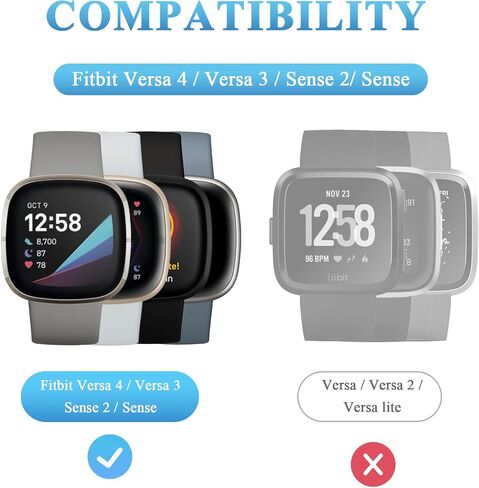 قاعدة شحن لـ Fitbit Versa 4/Versa 3/Sense 2/Sense، قاعدة شحن مضادة للانزلاق مع سلك كابل USB للساعة الذكية بطول 4.4 قدم in Saudi Arabia