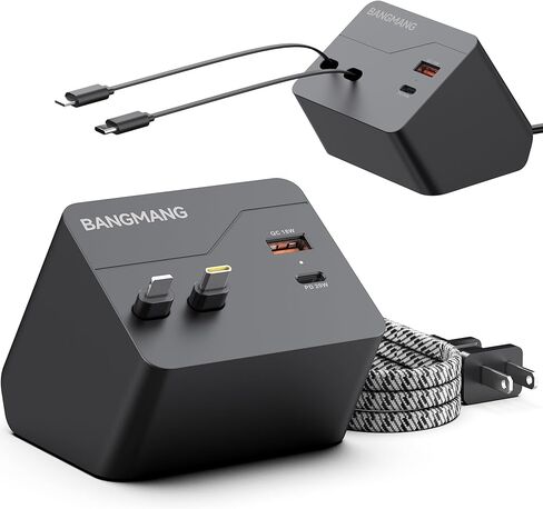 4 in 1 Retractable Charger Station with Dual Cables, 40W Retractable Phone Charger with Dual USB Ports, 20W USB-C Desktop Fast Charging for iPhone 17 16 15 14 13 12 11, LG, Galaxy S24 23, Pixel in Saudi Arabia