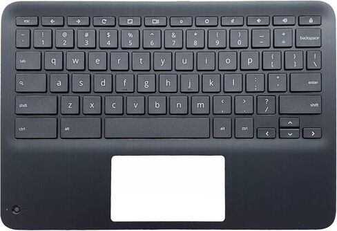 New Replacement for HP Chromebook X360 11 G3 EE Laptop Upper Case Palmrest Non-Backlit Keyboard Assembly Part with Non-WFC Hole L92214-001 Black in Saudi Arabia