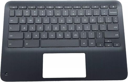 New Replacement for HP Chromebook X360 11 G3 EE Laptop Upper Case Palmrest Non-Backlit Keyboard Assembly Part with Non-WFC Hole L92214-001 Black in Saudi Arabia