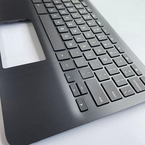 New Replacement for HP Chromebook X360 11 G3 EE Laptop Upper Case Palmrest Non-Backlit Keyboard Assembly Part with Non-WFC Hole L92214-001 Black in Saudi Arabia