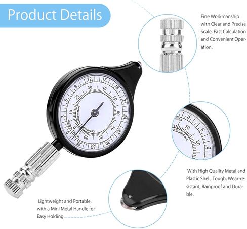 Map Distance Measuring Tool, Map Compass Small Outdoor Scale Mileage Odometer Metal Wheel Map Wheel Distance Measuring Tool, for Traveling Camping Fishing Climbi in Saudi Arabia