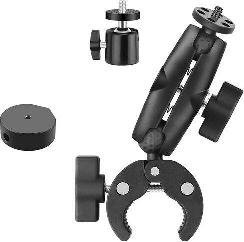 إصدار 2025 من Starlink Mini Clamp Mount قابل للتعديل لحامل Starlink Mini Pole مع محول ثلاثي القوائم 1/4-20 ملولب ولد لمحول الأنابيب إصدار 2024/2025 (SPX-04176000-501/SPX-04171000-515) لسيارة RV in Kuwait