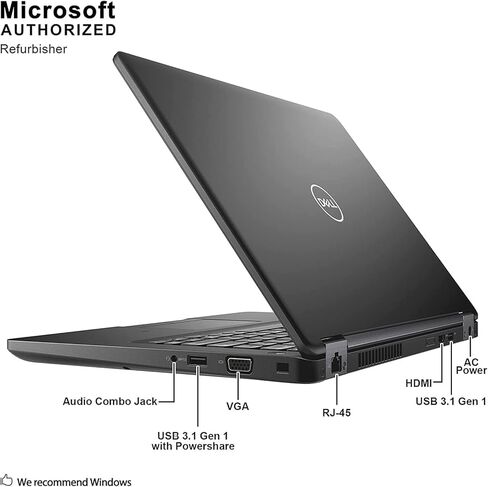 Dell Latitude 5490 14 بوصة FHD (1920 x 1080) شاشة الكمبيوتر المحمول Intel Core i7-8650U @ 1.90 جيجا هرتز 16 جيجا بايت رام 512 جيجا بايت SSD Intel UHD Graphics 620 Windows 11 Pro (متجدد) in Kuwait