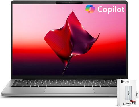 كمبيوتر محمول Dell Copilot + Inspiron 14 PC 5441 AI، شاشة 14 بوصة FHD + (1920x1200)، Snapdragon X Plus، ذاكرة وصول عشوائي LPDDR5X سعة 16 جيجابايت، SSD 1 تيرابايت، Qualcomm Adreno، لوحة مفاتيح بإضاءة خلفية، Windows 11 PRO، مع 128 جيجابايت PSD in Kuwait