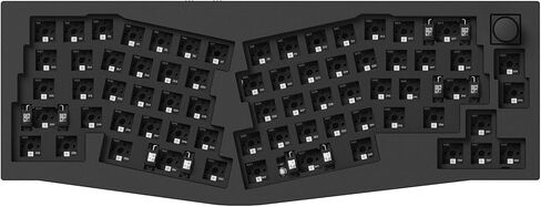 Keychron Q8 Pro QMK/VIA Programmable Custom Mechanical Keyboard, Wireless Bluetooth/Wired, 65% Alice Layout Ergonomic, Hot-Swappable, RGB Backlit Aluminum for Mac Windows Linux-Barebone Version in Saudi Arabia