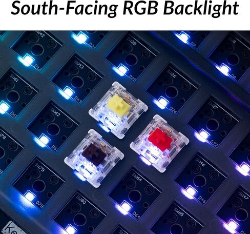 Keychron Q8 Pro QMK/VIA Programmable Custom Mechanical Keyboard, Wireless Bluetooth/Wired, 65% Alice Layout Ergonomic, Hot-Swappable, RGB Backlit Aluminum for Mac Windows Linux-Barebone Version in Saudi Arabia
