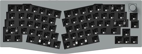 Keychron Q8 Pro QMK/VIA Programmable Custom Mechanical Keyboard, Wireless Bluetooth/Wired, 65% Alice Layout Ergonomic, Hot-Swappable, RGB Backlit Aluminum for Mac Windows Linux-Barebone Version in Saudi Arabia