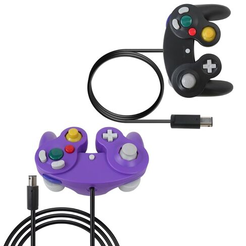 Misimain ترقية 2 حزمة كلاسيكية لوحدة تحكم NGC لـ Wii/GameCube Multiplayer - أسود وأرجواني in Kuwait