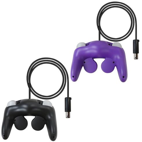 Misimain ترقية 2 حزمة كلاسيكية لوحدة تحكم NGC لـ Wii/GameCube Multiplayer - أسود وأرجواني in Kuwait