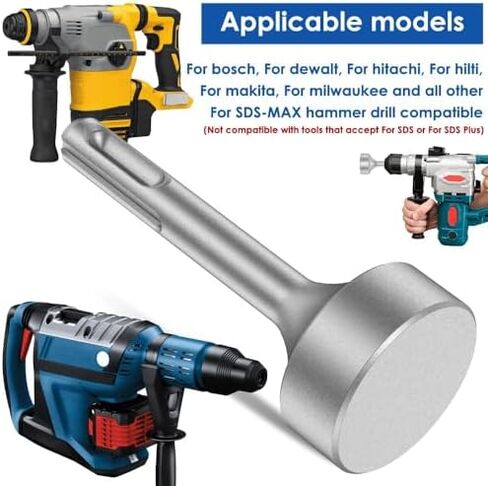 Easy To Install Disassemble Carbon steel Silver Wide Compatibility Ground Rod Driver Cap Steel Hammer SDS Plus Pad Tool in Saudi Arabia
