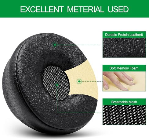 استبدال وسائد الأذن Engage 75 - غطاء وسائد الأذن لسماعات Jabra Engage 55 65 75 ستيريو مع رغوة الذاكرة، غير مناسب Engage 50/Engage 55/65/75 Mono in Saudi Arabia