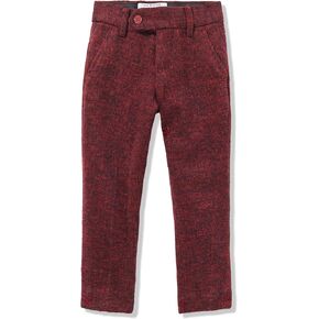 Isaac Mizrahi Boy's Slim Fit Wool Blend Tweed Pants