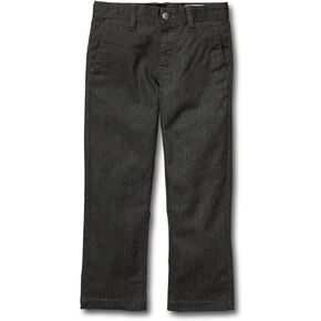 Volcom Boys' Frickin Modern Stretch Chino Pant (Big Boys & Little Boys Sizes), 4T, Charcoal Heathe