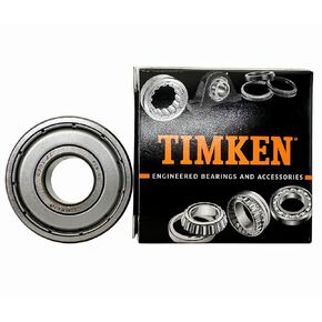 2PACK TIMKEN 6201ZZ Double Metal Seal Bearings 12x32x10mm, Pre-Lubricated and Stable Performance and Cost Effective, Deep Groove Ball Bearings