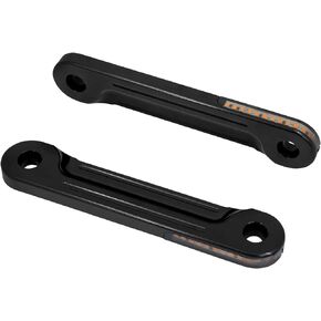 HDBUBALUS Motorcycle Flush Fork Turn Signals Brackets Shock absorber LED Running Side Lamp For Harley Touring Street Glide Road King 1998-2023 (Color: All Black)