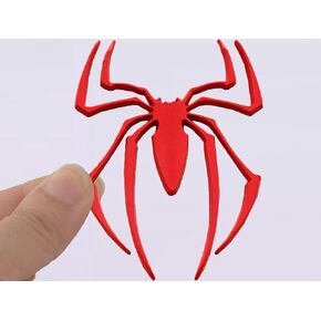 Cowinbest 2pcs 3D Spider Emblem Car Sticker Metal Chrome Badges for Universal Vehicle, Truck, Motorcycle, RV, Scooter, SUV, Door, Window (Silver-B0C22ZMFK8)