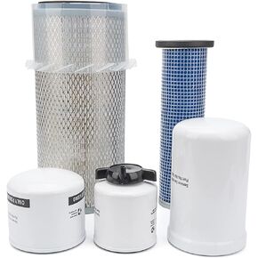 Air Filter & Oil Filter & Skid Steer Filters kit Replace 6598362 6598492 6675517 6667352 6661248 Fit for Bobcat 743 751 751G 753 763 773 7753 763G 773G S130 S150 S160 S175 S185 S205 T140 T180 T190