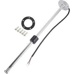 Motoforti Universal Marine Fuel Sending Unit Float Replacement Fuel Gauge Gas Tank Diesel Water Level Sender Unit Sensor, 5" 130mm, Anti-Corrosion, Stainless Steel, Silver Tone