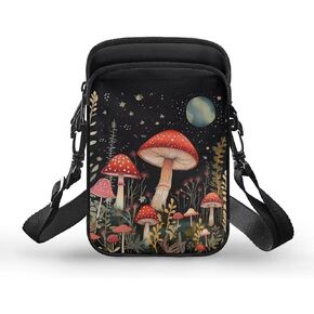 WELLFLYHOM Cell Phone Purse Women Crossbody Bag Canvas Messenger Pouch Travel Wallet