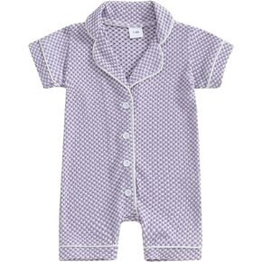 Baby Girl Clothes One Piece Romper Jumpsuit Button Down Comfy Bodysuit Romper Baby Boy Outfit Infant Clothes
