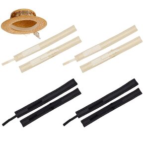 BENECREAT 8Pcs Hat Size Tape Hat Size Reducer, Paste Style Adjustable Bands Hat Sizer Insert for Hats Caps Sewing Crafts, 24.2x1.2inch