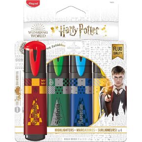Maped - Harry Potter fineliner - medium 0.8 mm - x4 fineliner - red/green/blue/yellow, 749600, multi-coloured