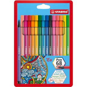 STABILO Pen 68 Fiber Tip, Multicolor