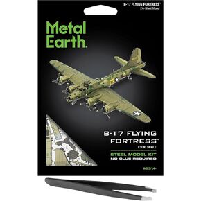 مجموعة نماذج معدنية ثلاثية الأبعاد ملونة من Fascinations Metal Earth B-17 مع ملاقط in Kuwait