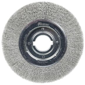 Weiler 06150 10" Medium Face Crimped Wire Wheel, 0118" Steel Fill, 2" Arbor Hole, Made in The USA