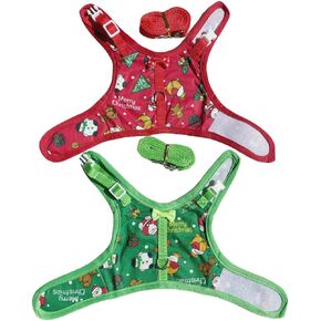 2 Pieces Adjustable Soft Harness Leash Vest Set for Guinea Pigs, Hamster, Ferret, Rabbit, Chinchilla and Other Small Animals (Blue+Black)