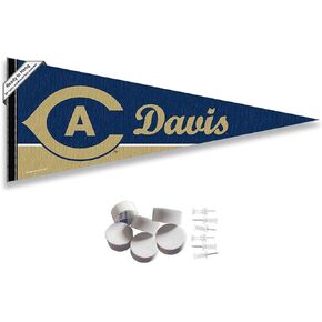 UC Davis Aggies Pennant Flag and Wall Tack Mount Pads