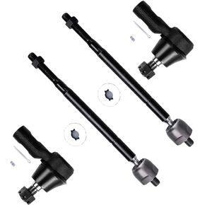 SCITOO 4-PC SET Suspension Kit For Honda Passport For Isuzu Amigo Axiom Rodeo Rodeo Sport Inner Tie Rod End,Outer Tie Rod End