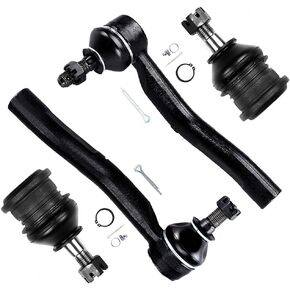 SCITOO 4-PC SET Suspension Kit For Toyota Yaris Lower Ball Joint,Outer Tie Rod End
