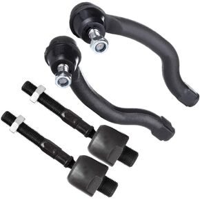 SCITOO 4-PC SET Suspension Kit for Accord Inner Tie Rod End,Outer Tie Rod End