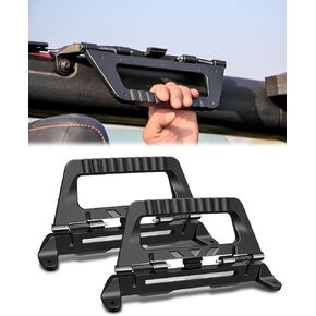 Aluminum Alloy Roll Bar Grab Handles Fits for Ford Bronco 2021-2024 Front Seat 2/4 Door, Grip Handles Interior Accessories 2 Pack (Front seat)